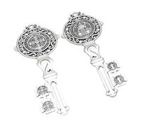 Ldbuejiaja 2Christian Rack - Supporto da parete per gioielli per casa e porta, ciondolo religioso in metallo