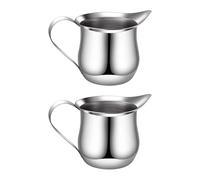 Ldbuejiaja Bricco per caffè professionale a forma di campana, bricco per il latte, per baristas