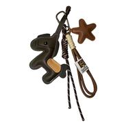 Ldbuejiaja Ciondolo per borsa facile da applicare, accessorio decorativo per cavalli, migliora rapidamente il look delle borse, come regalo per ogni festa, ciondolo facile da applicare, pelle, M