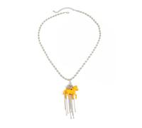 Ldbuejiaja Collana alla moda con ciondolo a forma di cavallo con nappe, adatta per diverse occasioni, accessorio per feste, abbigliamento da collo, m, Acrilico Metallo acrilico metallo CCB, no.