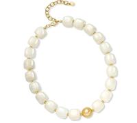 Ldbuejiaja Collana alla moda con perline in resina, cordoncino elastico, si adatta a tutte le dimensioni del collo, ideale per feste, accessorio alla moda e colorato, Einheitsgröße, come descritto