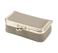 Ldbuejiaja Piccolo astuccio per gioielli in morbida pelle bovina, portatile, per accessori da matrimonio, anelli, collane e cosmetici, piccola borsa organizer per gioielli, Taglia unica, come