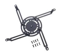 Ldbuejiaja Supporto per proiettore con 4 bracci regolabili in acciaio per un'installazione stabile in diversi ambienti, supporto per diapositive home theatre