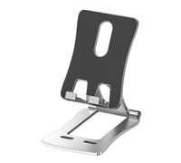 Ldbuejiaja Supporto per telefono pieghevole in alluminio con regolabile | Tappetino antiscivolo in silicone per videochiamate sul posto di lavoro, guardare film, studiare a casa o su