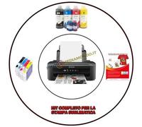 LDC - Stampante Sublimatica Epson A4 Con Cartucce Ricaricabili Adatte Per Inchiostro Sublimatico - Carta E Inchiostro