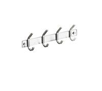 LDCBFTR Accessori per Il Bagno Gancio di Veste in Acciaio Inossidabile planimetro 3-4-5-6 Ganci sospesi, tieni premuto per Chiave, Asciugamano, Borse, Cappello, Vestiti, 4 Ganci WFJ