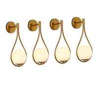 LDCBFTR Applique da Parete con Paralume in Vetro Illuminazione da Parete Lampada da Parete per Interni Lampada da Parete in Vetro a Globo Lampada da Parete Moderna a Goccia di metà secolo Elegante