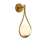 LDCBFTR Applique da Parete con Paralume in Vetro Illuminazione da Parete Lampada da Parete per Interni Lampada da Parete in Vetro a Globo Lampada da Parete Moderna a Goccia di metà secolo Elegante