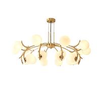 LDCBFTR Illuminazione del soffitto Industriale, 10 luci lampadari Luce, Accesso alla Luce retrò, Interno per Soggiorno-Oro 12t