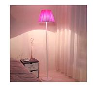 LDCBFTR Lampada da Terra con Paralume a Tamburo sospeso Unico Lampada da Terra Moderna con Interruttore a Pedale per Lampada da Lettura per Soggiorno in Camera da Letto da Ufficio (Colore : Purple)