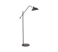 LDCBFTR Lampada da Terra Design Semplice Lampada da Terra Moderna da Lavoro in Oro Nero Braccio oscillante Regolabile con Interruttore a Pedale Lampada da Tavolo Lampada da Tavolo (Colore : Nero)