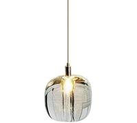 LDCBFTR Lampadari Ambra Rotondi, Moderni G4 secolo Mid secolo Luci a Sospensione di Pendenza di Pendente Lampada, per l'illuminazione a Barre del Soggiorno per Lo Studio di Studio dell'isola da