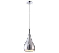 LDCBFTR Lampadario, luci a LED Moderne e semplici a Letti in Alluminio a Sospensione Light Creative Nordic Creative Kitchen Isola lampadario Regolabile Bar a soffitto a Sospensione 1 Luce (Chrome)