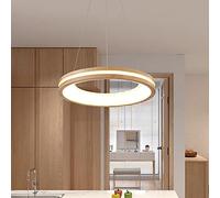 LDCBFTR Lampadelier Moderno a LED LED lampadario ad Anello LED, Giapponese 1 Luce, Luce a soffitto dimmerabile Circolare contemporanea per la Cucina Soggiorno Sala da Pranzo B 50x50x6cm (20x20x2inch)