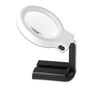 LDCBFTR Luce a LED con Light Stand Free Langeri - 3X Langrificatore di Illuminazione Portatile Grande per Lettura, ispezione, Saldatura, richiamo, Manutenzione, Hobby e Mestieri