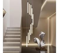 LDCBFTR Moderna lampadario a LED di lampadario Moderno Ampio lampadario a LED Regolabile Creative Alta soffitto ad Alto soffitto Adatto per la Lampada sospesa Decorativa per Lobby della Villa Barra