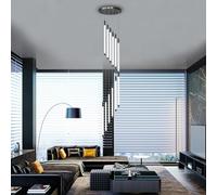 LDCBFTR Moderna lampadario a LED di lampadario Moderno Ampio lampadario a LED Regolabile Creative Alta soffitto ad Alto soffitto Adatto per la Lampada sospesa Decorativa per Lobby della Villa Barra