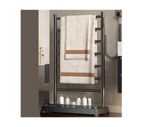 LDCBFTR Raccolto di Asciugamani riscaldati con Timer Incorporato e Controllo della Temperatura Spazio di Asciugamano in Alluminio più Caldo per Plug Nero da Bagno WFJ