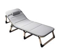 LDCBFTR Set di 2 lettini Prendisole Pieghevoli da Giardino reclinabili con Cuscino Sedia a Sdraio per Campeggio all'aperto 75 cm Telaio in Acciaio con Schienale Regolabile a 4 Livelli Extra Largo C