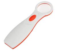 LDCBFTR Vetro a Mano Bianca Calda a LED Old Man Mano Che Legge HD 10 Volte Lenti ottiche Student Libri di Lettura per Leggere l'ingrandimento del Giornale