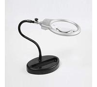 LDCBFTR Vetro d'Ingrandimento Pieghevole Illuminato a LED con Supporto - Grand Licalumi alluminati Portatili a Mani Portatili per la Lettura di remunerazione di Artigianato per Hobby.