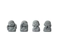LDDIFHWW 4 Mini Statuette di Buddha, Ornamenti, Oggetti Artigianali Da Collezione, Piccole Statue di, Sculture di Buddha per La Casa E L'arma