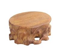 LDDIFHWW Base Circolare in Legno per Ornamenti Espositore per Vaso di Argilla, Base Stabile per Teiera, Base per Vaso Intagliato in Legno, Vaso per Fiori, Alto