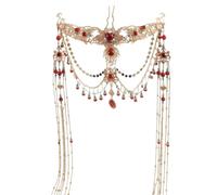 LDDIFHWW Copricapo con Catenelle e Perline | tradizionale, Tradizionale, Accessorio, per Spettacoli Teatrali, Cerimonie, Donne, Attrici