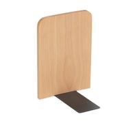 LDDIFHWW Fermalibri in Legno Massello Come Moderno Supporto per Mensole, Funge Da Stabile Supporto per Ferma Mensole per La Scrivania in Uffici, Legno chiaro, 11x12x17cm