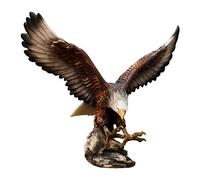 LDDIFHWW Scultura di Un'aquila Maestosa: Elegante Elemento Decorativo per Scrivania O Libreria, 31 cm x 16,5 cm x 25,5 cm