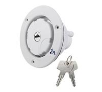 LDDIFHWW Sportello di Riempimento 'acqua Gravità con Serratura E Tappo per E, Bianca