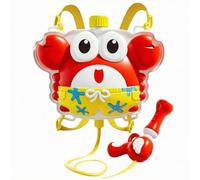 LDDIFHWW Spruzzatore Bambini Zaino Spruzzo Acqua Giocattolo Capacità 2000ml Materiale Plastica Tracolla Regolabile Adatto a Giochi tra Amici Eventi Estivi, Granchio Con Costume Da Bagno