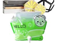 Ldduopp Contenitore per Acqua da Campeggio | 8 L Vuota Pieghevole con Beccuccio | Sacca Idrica per Acqua da Campeggio - per Outdoor, Backpacking, Caccia, Spiaggia, Casa, Festa, tè, caffè, Succo,