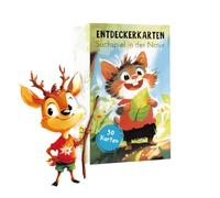 LDDYKZY 50 carte da esplorazione per bambini, gioco di ricerca all'aperto per bambini dai 4 anni, caccia al tesoro all'aperto e scoprire la natura, gioco educativo e regalo per ragazze e ragazzi