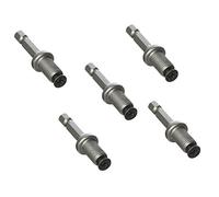 LDEXIN 5pcs 1/4 "Shank a 3/8-24UNF Filettatura Rotondo Shank Blocco Vite Trapano Mandrino Adattatore Mandrino Adattatore Trapano Mandrino