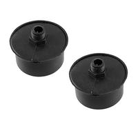 LDEXIN Silenziatore M20 per compressore d'aria con filettatura maschio, in metallo, per compressore d'aria, caldaie, colore nero, 2 pezzi