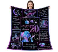 LDFHOIN Coperta Personalizzata Regalo Per Figlia Dei Genitori, Coperta Soffice A Nostra Figlia Di Mamma E Papà, Lettera Coperte Regali Per Compleanno, 20 Compleanno Ragazza