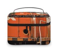LDGSUPH Borsa per il trucco con manico Borsa da toeletta da viaggio portatile leggera impermeabile carino cosmetici borse portaoggetti grande moda custodia per trucco organizer per donne