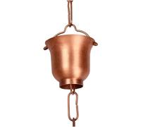 LDGSUPH Catena Antipioggia in Rame for pluviali Acqua piovana, Catene for grondaie, Decorazioni for la casa e Il Giardino Estensione for grondaia Catena for grondaia sospesa