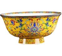 LDGSUPH Ciotola di riso in porcellana stile palazzo antico cinese, 15,5 cm 6,1 pollici in domestico in smalto color Cina buon auspicio degli otto tesori