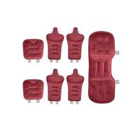 LDGSUPH Coprisedili Coprisedili Auto Pile Flanella Per BYD Han/Tang/Song/Yuan/Dolphin/Seagull Tutti I Modelli - Set Invernale Caldo Anteriore E Posteriore Universale(Red 7pcs)