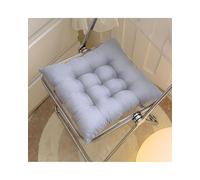 LDGSUPH Coprisedili Cuscino Per Sedia Con Cinghia Antiscivolo, Cuscino Per Sedile Universale Per Divano Da Esterno, Ufficio E Auto(Light gray,50x50 cm)