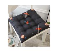 LDGSUPH Coprisedili Cuscino Per Sedia Solido, Quadrato, In Cotone, Imbottito, Morbido, Per Ufficio, Casa O Auto, Giardino, Prendisole, Cuscino Per Sedia(Happy Planet,40 * 40CM)