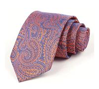 LDGSUPH Cravatta classica alla moda con motivo colorato da smoking for lo sposo, cena di nozze, cravatte lavoro casual(Purple)