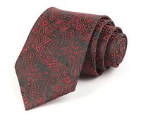 LDGSUPH Cravatta classica alla moda con motivo colorato da smoking for lo sposo, cena di nozze, cravatte lavoro casual(Black)