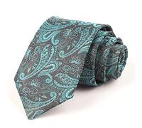 LDGSUPH Cravatta classica alla moda con motivo colorato da smoking for lo sposo, cena di nozze, cravatte lavoro casual(Blue)