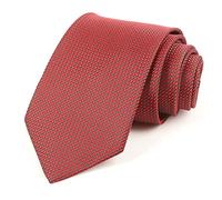 LDGSUPH Cravatta classica alla moda con motivo colorato da smoking for lo sposo, cena di nozze, cravatte lavoro casual(Red)