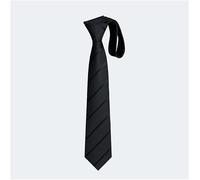 LDGSUPH Cravatte da uomo Cravatta alla moda a righe fatta a mano in poliestere, cravatta casual elegante di lusso(Black)