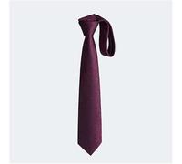 LDGSUPH Cravatte da uomo Cravatta alla moda a righe fatta a mano in poliestere, cravatta casual elegante di lusso(Red)