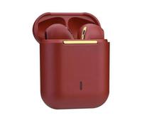 LDGSUPH Cuffie In Ear J18 Auricolari Stereo Senza Fili Pop Up 5.0 Mini Sport TWS Bluetooth True Wireless Earbuds(Red)